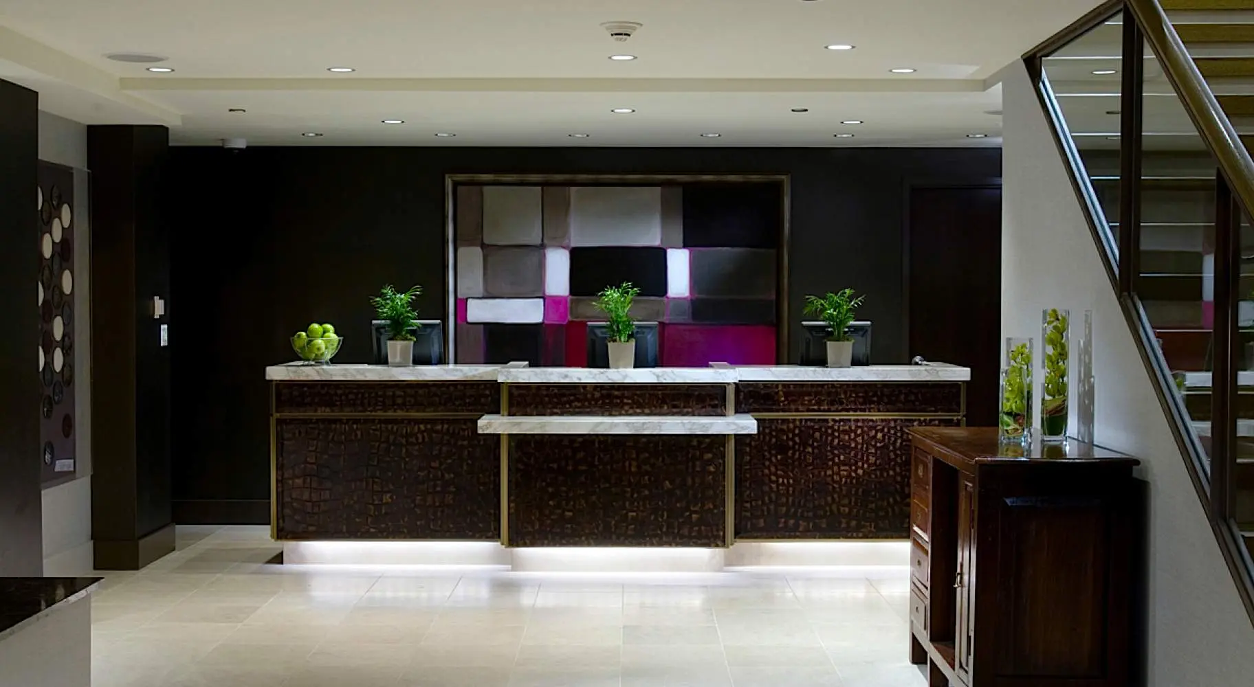 Réception de l'hôtel