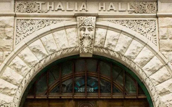 L'entrée du Thalia Hall à Pilsen