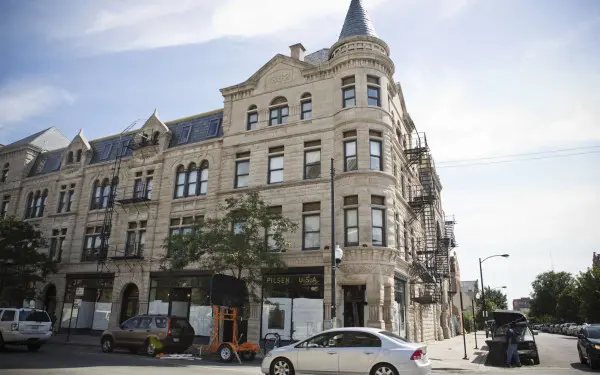 L'extérieur du Thalia Hall à Pilsen Chicago