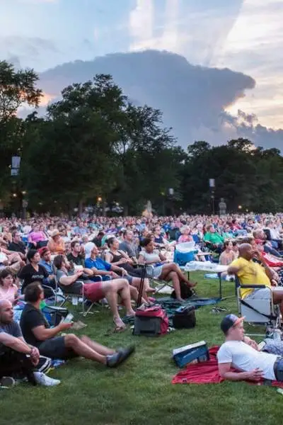 Foule au festival de ravinia