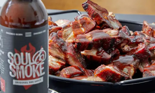 Barbecue dans une assiette