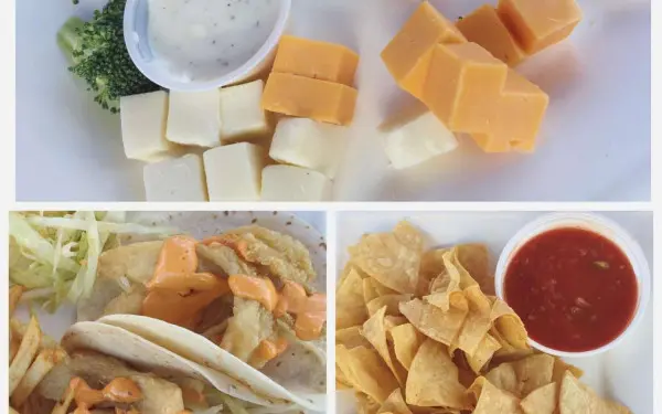 Fromage, tacos et salsa 