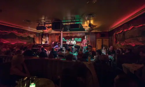 Des personnes assistent à un spectacle au Green Mill
