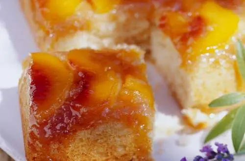Gâteau aux pêches