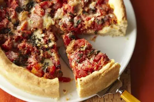 Pizza sur assiette