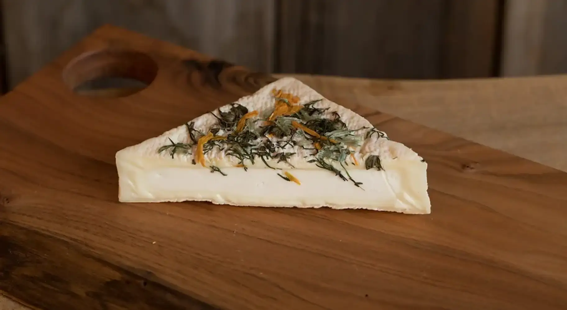 Le fromage Fleur de la Prairie de Prairie Fruits Farm and Creamery à Champaign-Urbana.