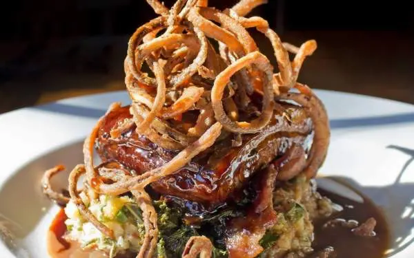 Une assiette du restaurant Silvercreek à Champaign-Urbana.