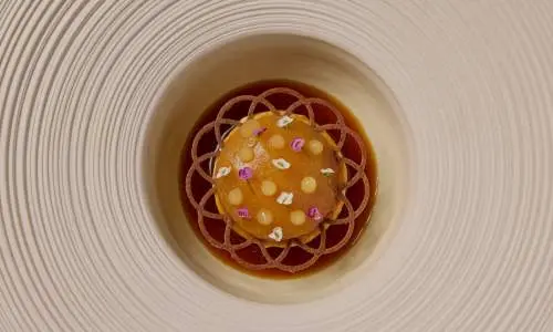 Un plat bien présenté au restaurant Indienne de Chicago