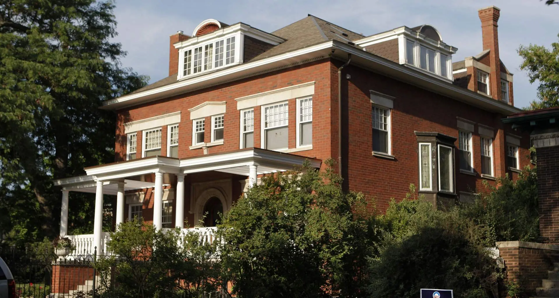 Extérieur de la maison des Obama à Hyde Park
