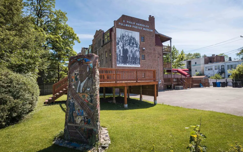Vue extérieure du Pullman Porter Museum à Chicago