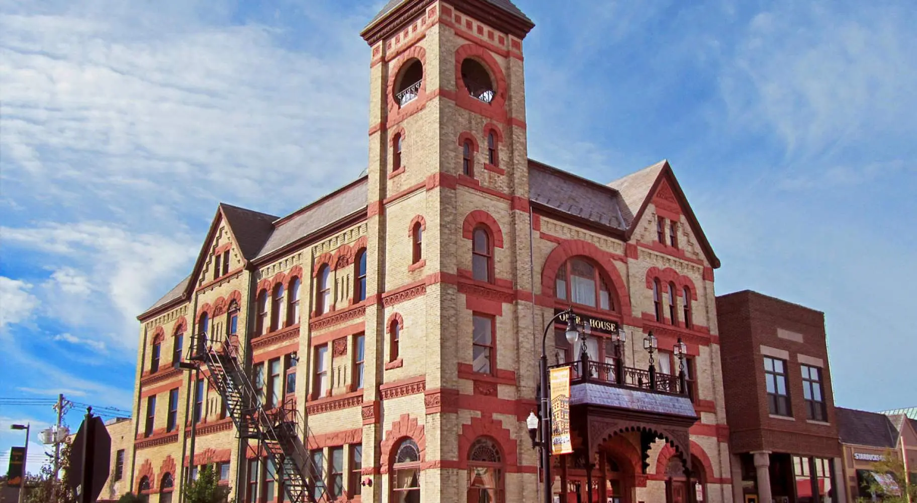 Extérieur de l'Opéra de Woodstock à Woodstock
