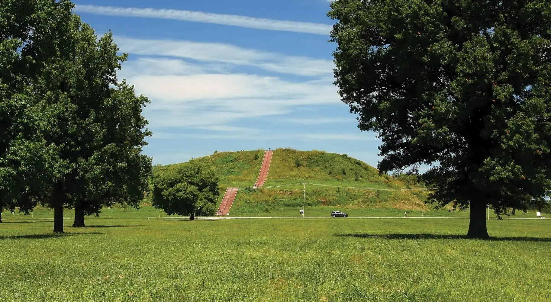 Les Cahokia Mounds, dans l'Illinois, sont le site d'une ancienne cité amérindienne.