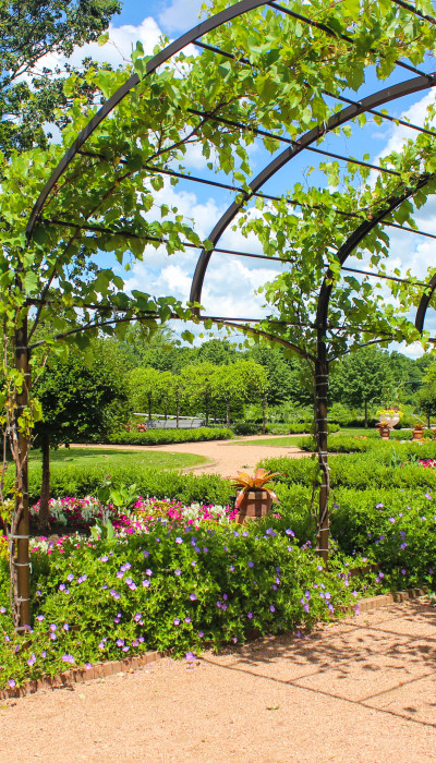 Jardin du parc de Cantigny au printemps/été.