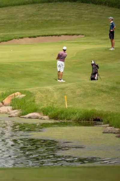 personnes jouant au golf