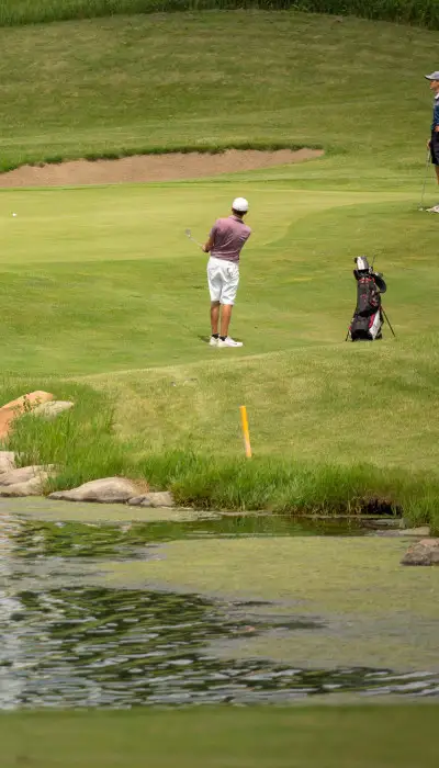 personnes jouant au golf