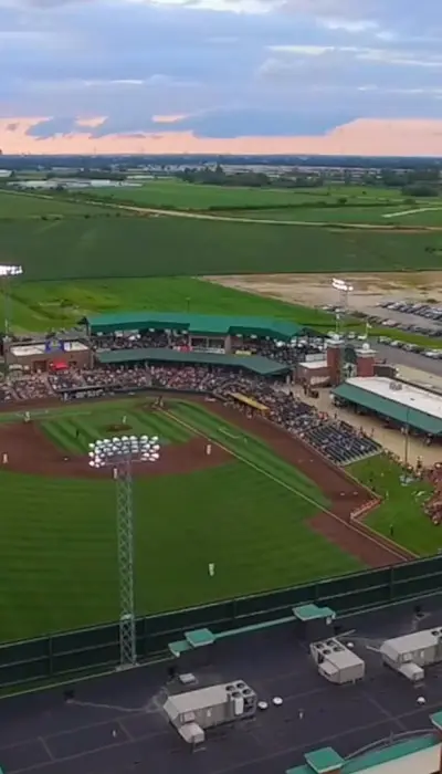 Vue aérienne du stade Gateway Grizzlies.