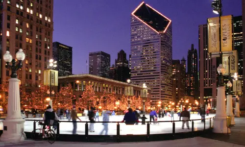 Personnes Patinage de nuit