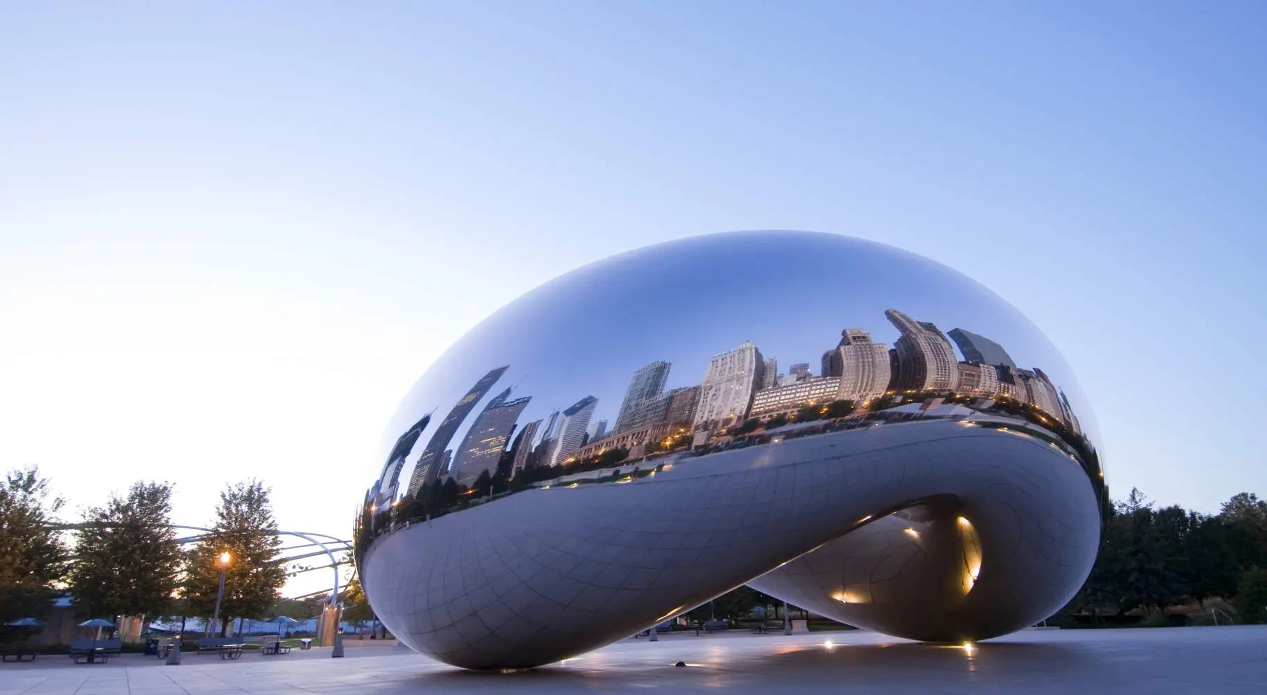 Photo du célèbre haricot de Chicago.