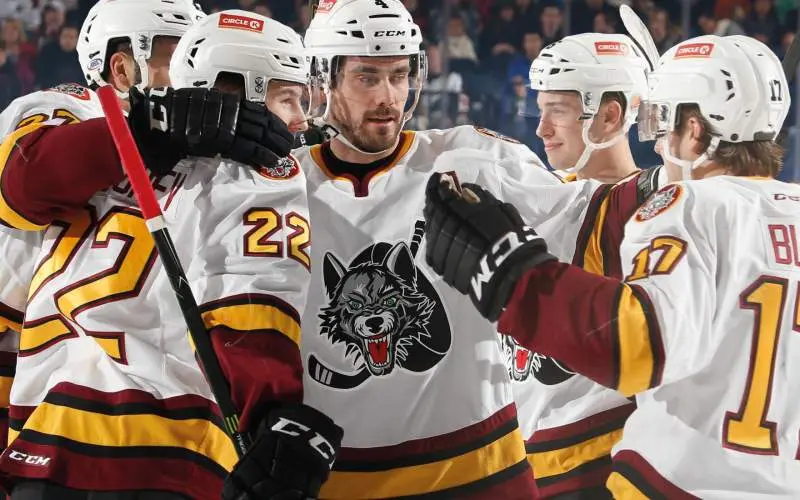 Photo de l'équipe de hockey des Chicago Wolves