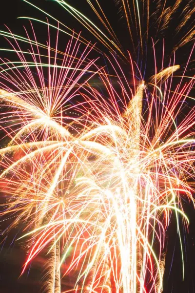 Feu de vacances dans le ciel