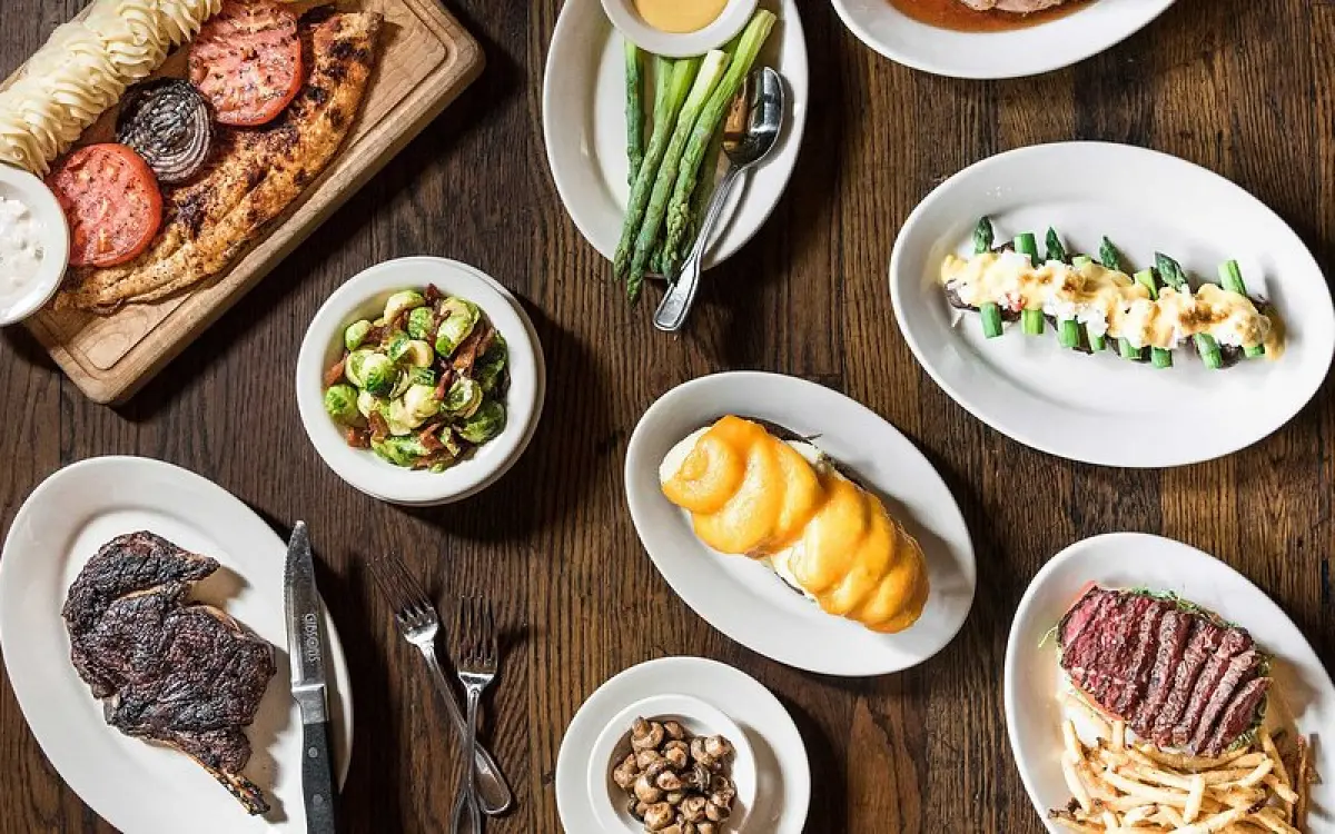 Produits alimentaires du menu